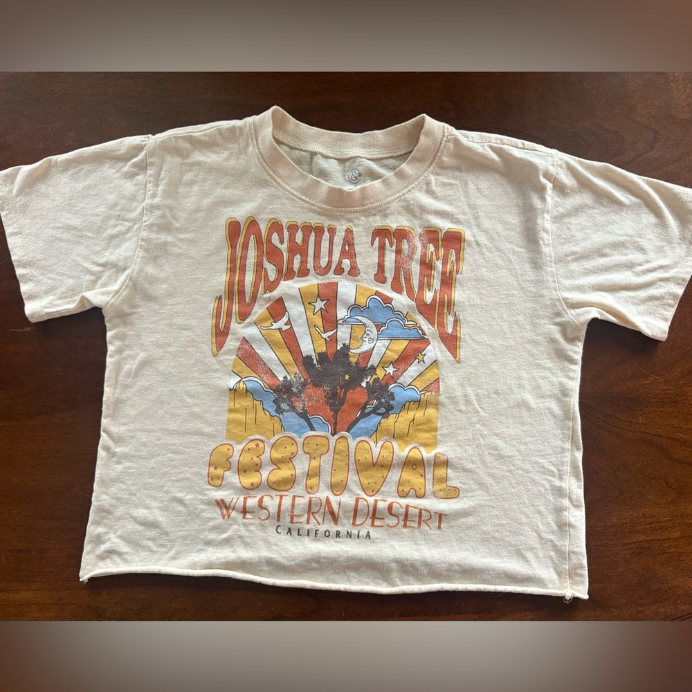 Joshua Tree Festival Graphic Tee - Cream